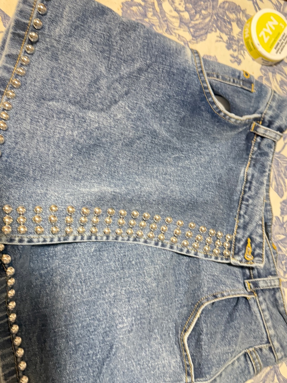Studded Light Blue Women’s Denim Jeans